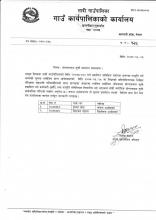 योग्यताक्रम सूची प्रकाशन सम्बन्धमा ।